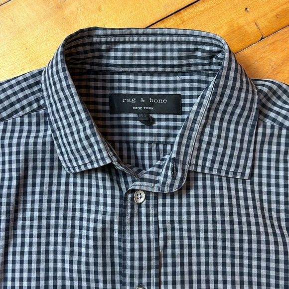 rag & bone Other - Rag & Bone Grey Black Gingham Shirt